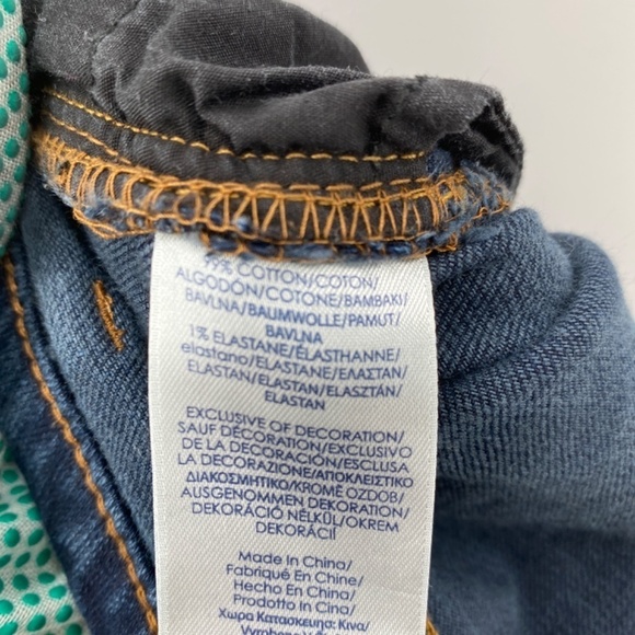 Chaps Jeans Women's Size 8 Straight Leg Dark Blue Denim 5 Pocket Stretch - Picture 11 of 11